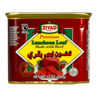 Ziyad Luncheon Loaf Made With Beef 340 GM زياد لنشون لحم بقرى